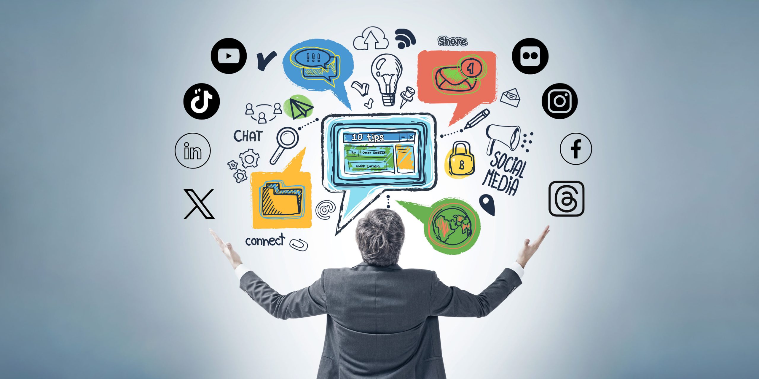 Visualizing how digital branding connects messaging, platforms, and customer touchpoints into one cohesive online presence.
