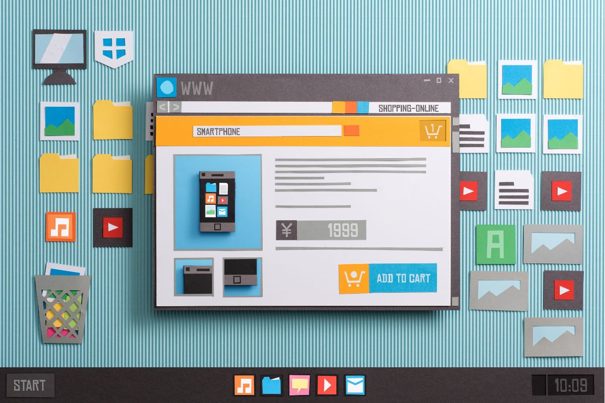 Modular website layout showing scalable design sections
