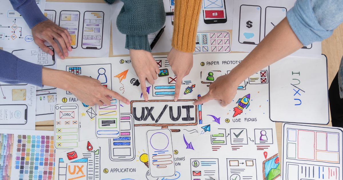Diagram showing stages of website brand experience framework