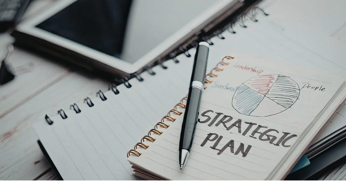 Strategic plan representing brand positioning and messaging strategy