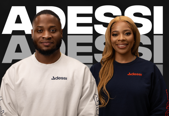 Portrait of Adessi founders David and Esther demonstrating authentic founder storytelling.