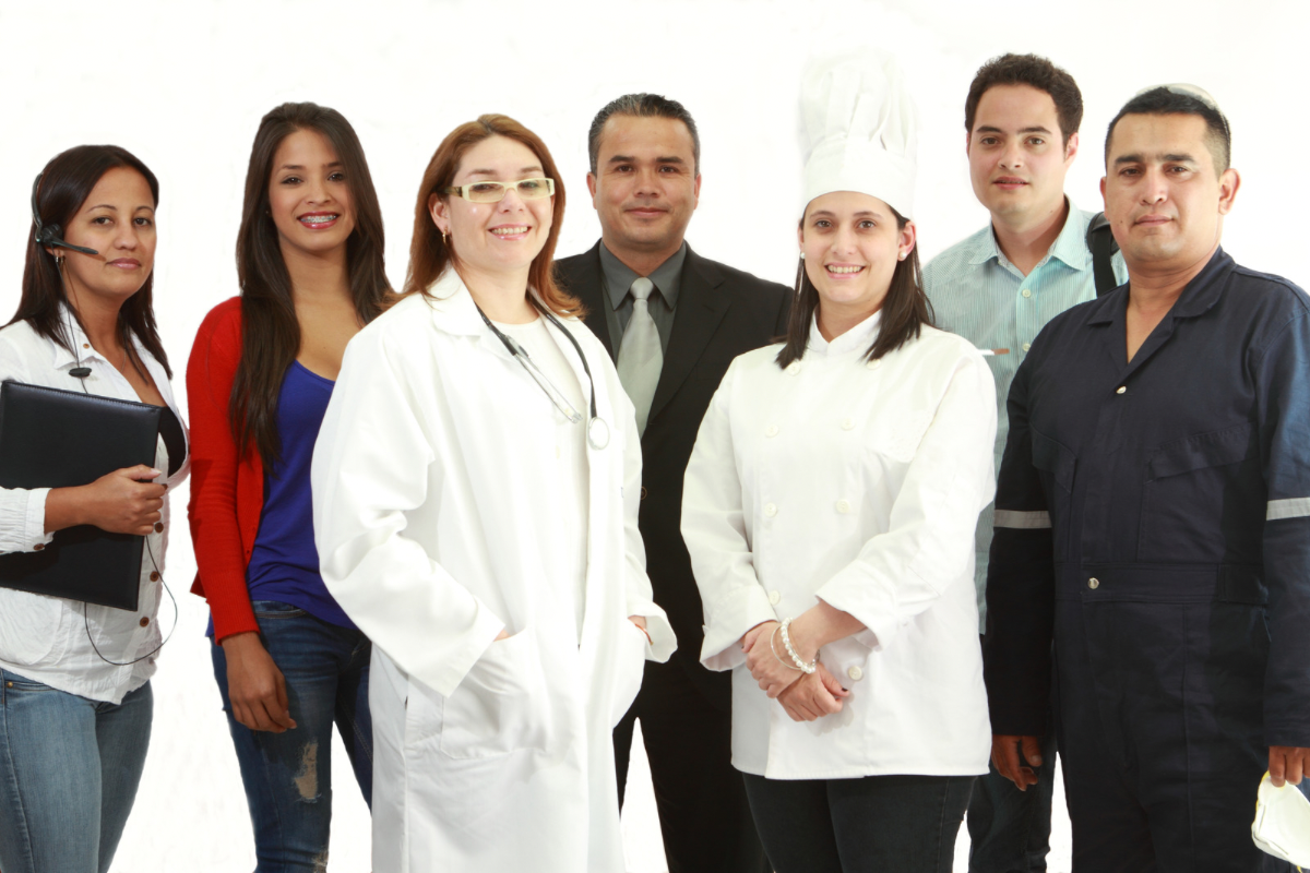 Consumer groups positioned around a bullseye to illustrate target market segmentation.