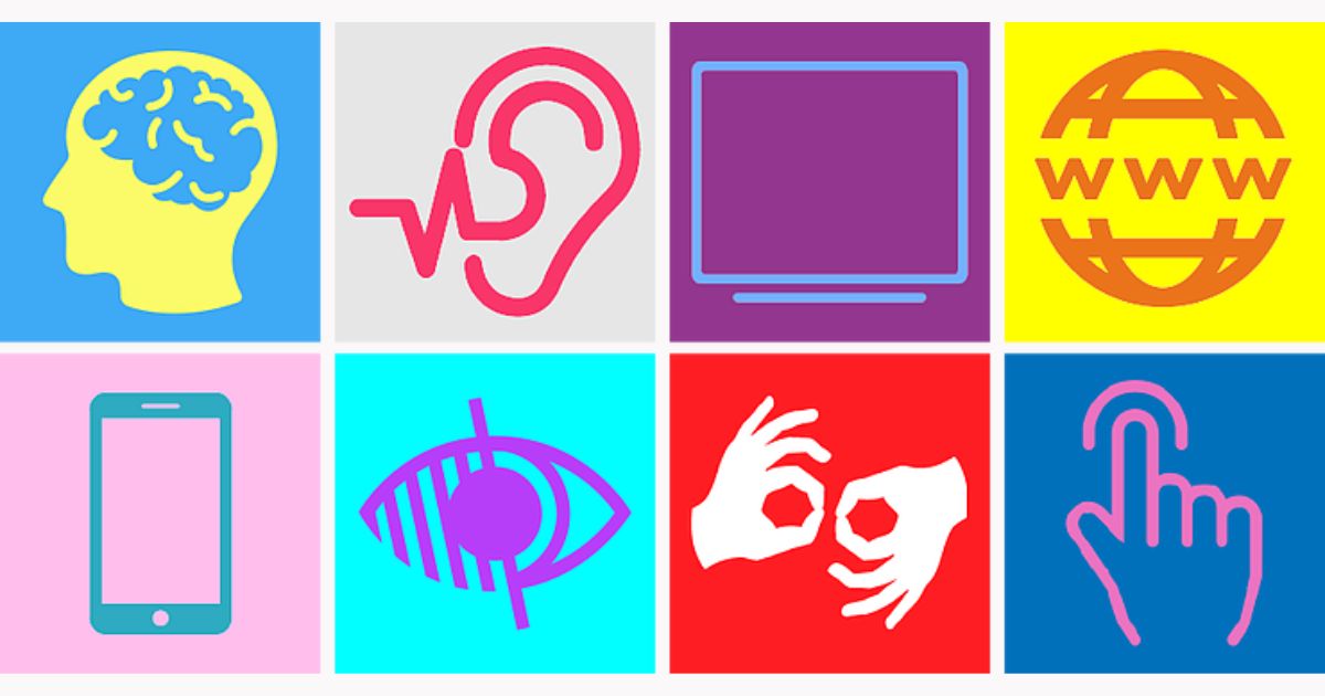 Digital interface being tested for accessibility with screen reader and keyboard navigation tools visible