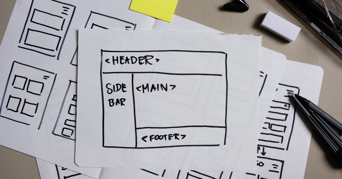 Marketing content layout demonstrating visual hierarchy with clear headings, whitespace, and focal points for scannability